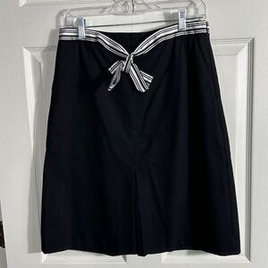 Talbots Black Label skirt, size 6, ribbon belt, office, date night, pleat‎